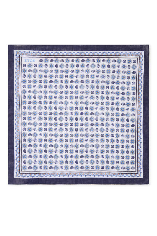 Geometric Linen Pocket Square