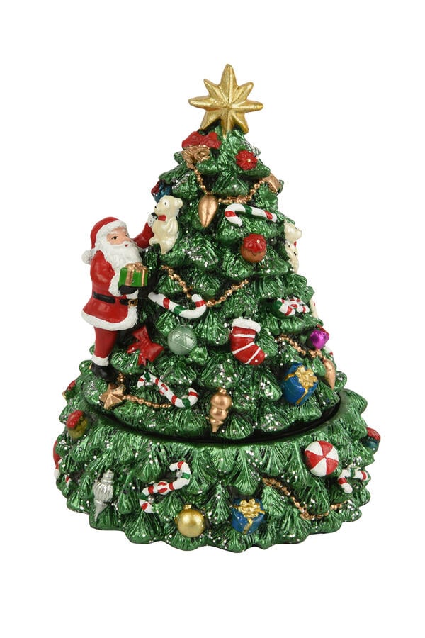 Music Box Polyresin Tree 
