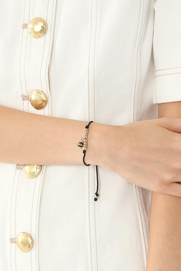 Summer Daze Bee Cord Bracelet, Cord & Enamel
