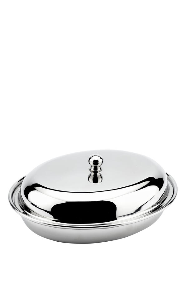 Holloware Oval Vegetable Dish & Cover