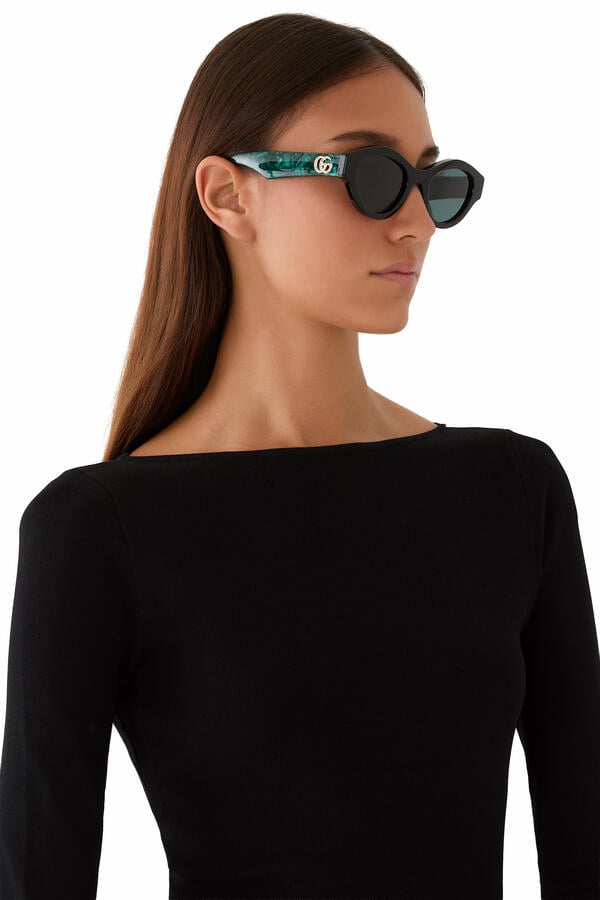 Cat-Eye Frame Sunglasses