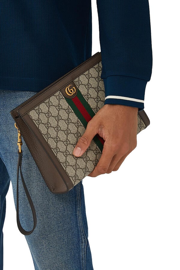 Ophidia GG Monogram Pouch