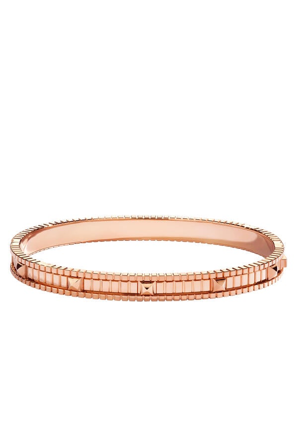 LIFE Full Diamond Hinged Bangle, 18K Rose Gold & Diamonds