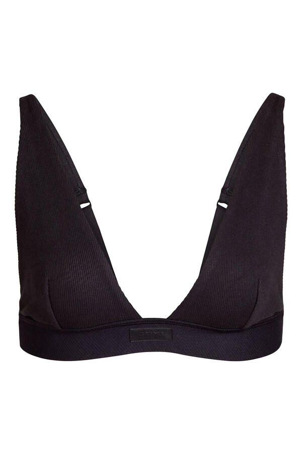 Cotton Plunge Bralette