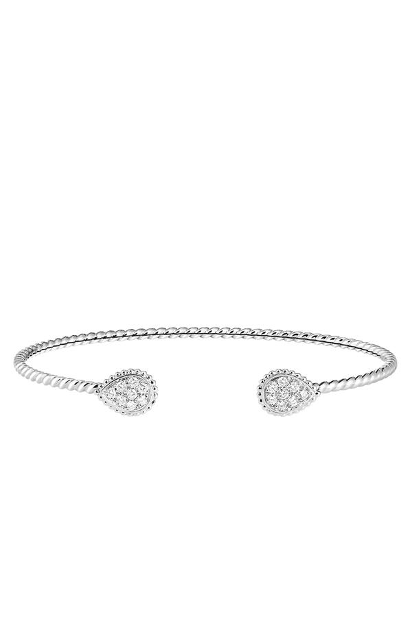 Serpent Boheme Bracelet, 18k White Gold & Diamonds