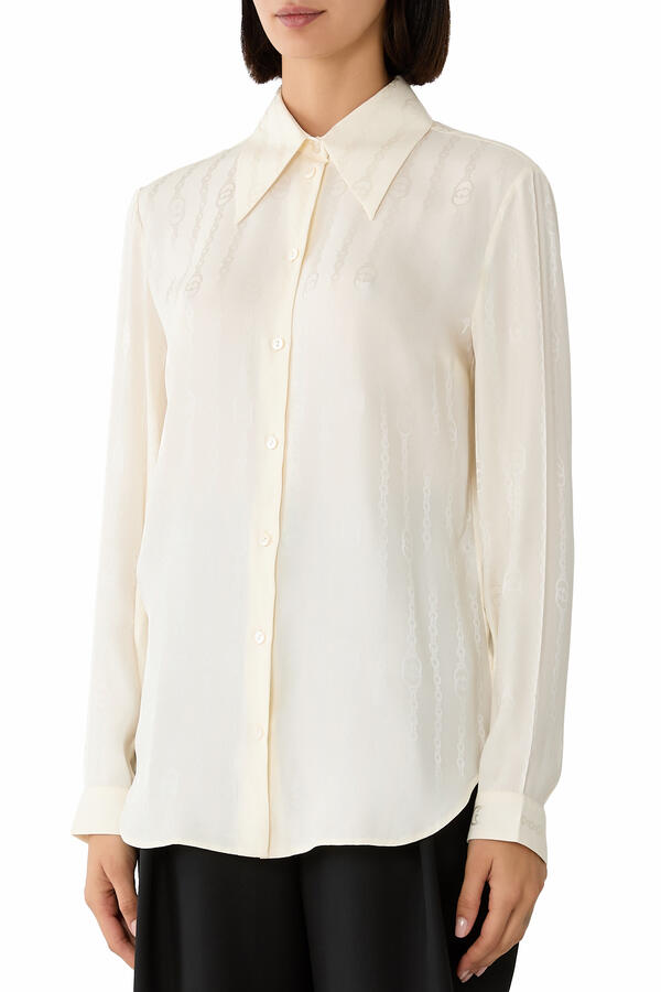 GG Chain Silk Shirt