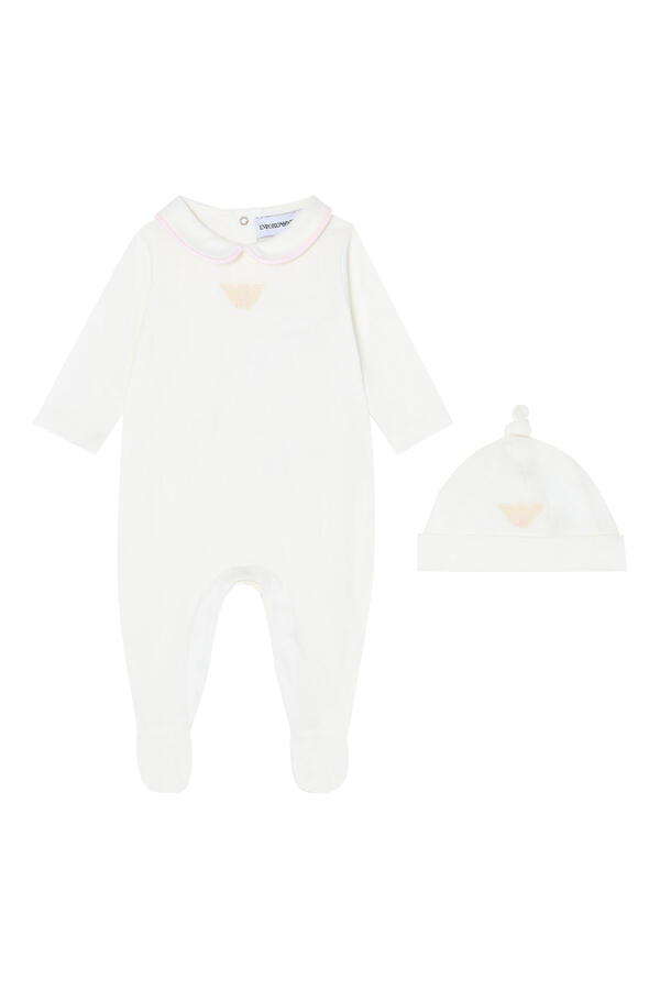Kids Mercerized Jersey Beanie and Onesie Set