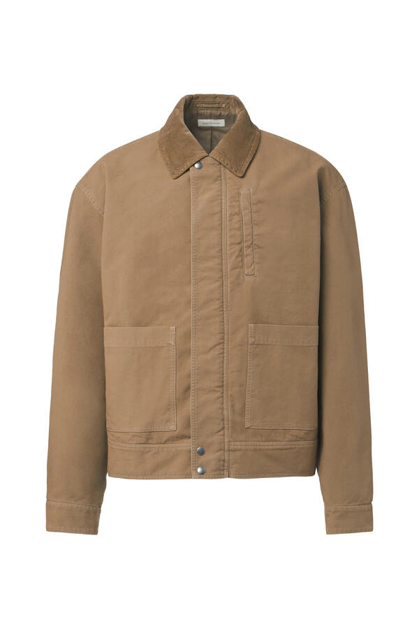 Corduroy Trimmed Jacket 