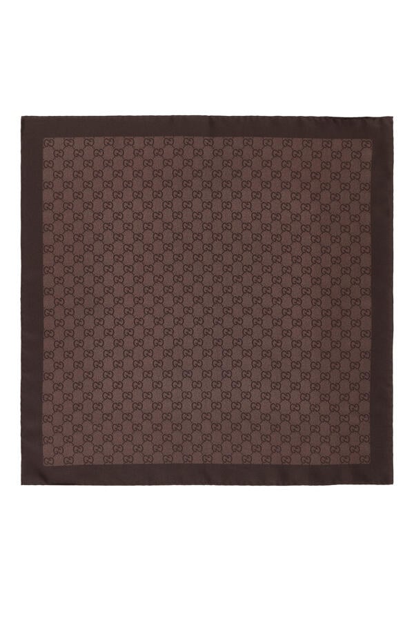 GG Silk Twill Jacquard Carré
