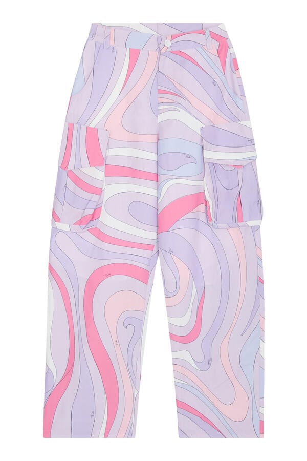 Kids Printed Cargo Pants