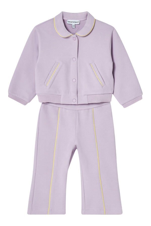 Kids Piping Detail Eagle Logo Trousers