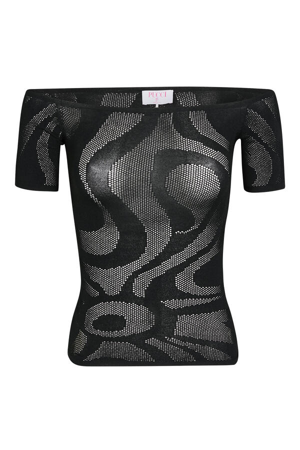 Seamless Marmo Net Top