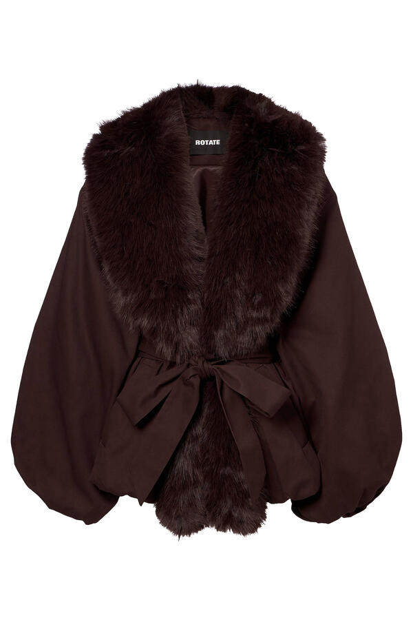 Fax Fur Collar Jacket