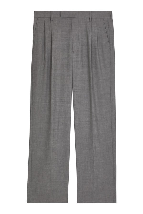 Refined Twill Double Pleated Louie Trousers