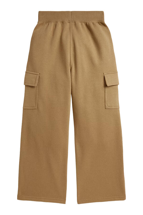 Kids Drawstring Wide-Leg Cargo Pants