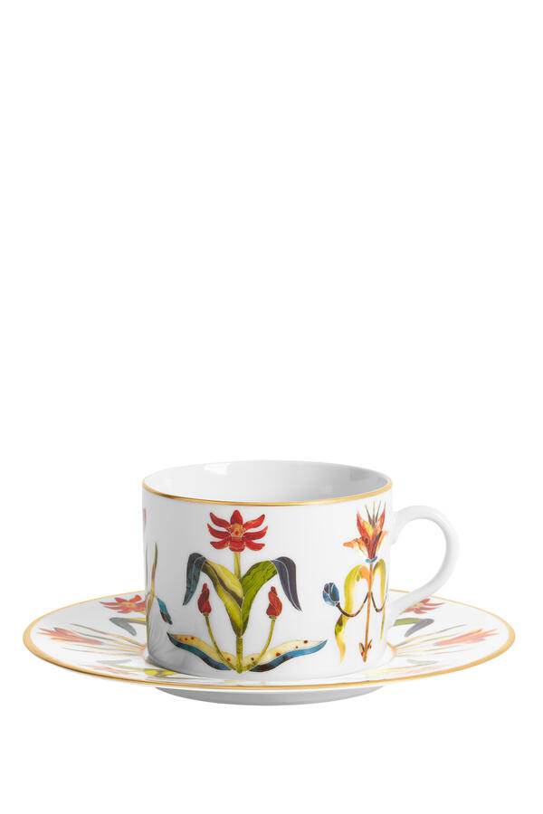 Grand Tour Tea Cup & Saucer, Set of 2