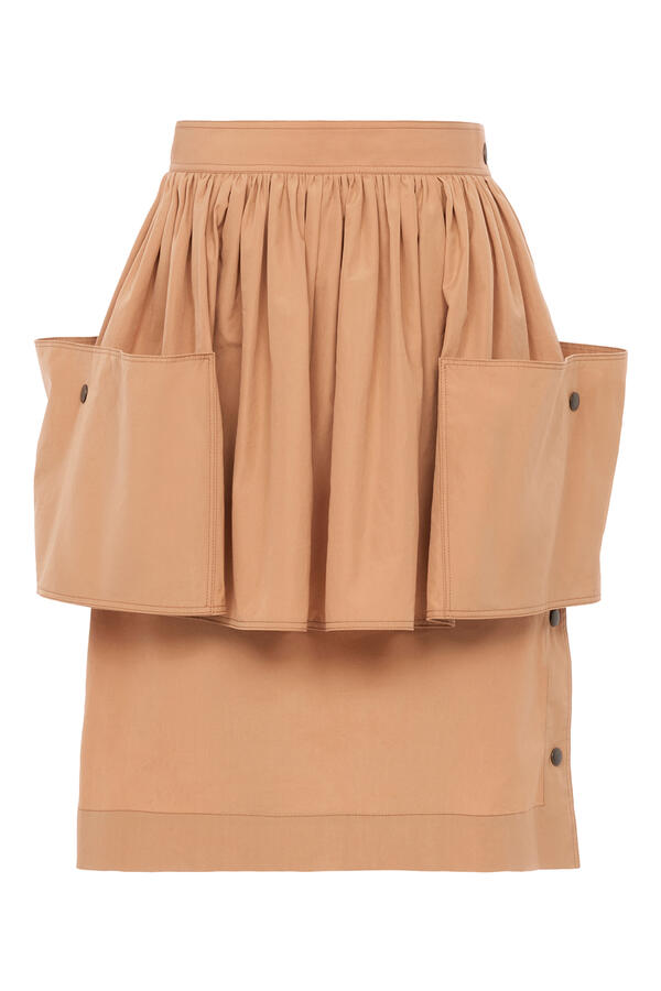 Layered Knee-Length Skirt