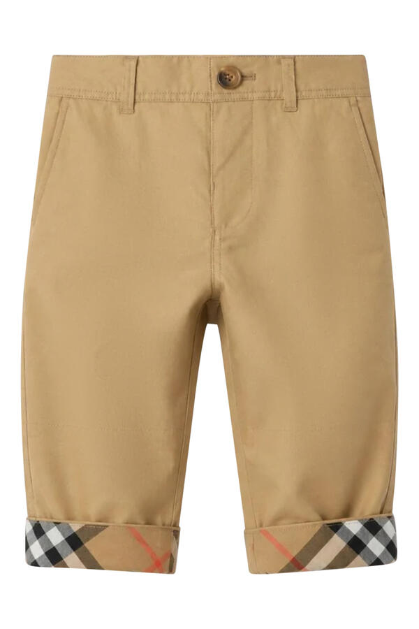 Kids Check Turn-Up Trousers