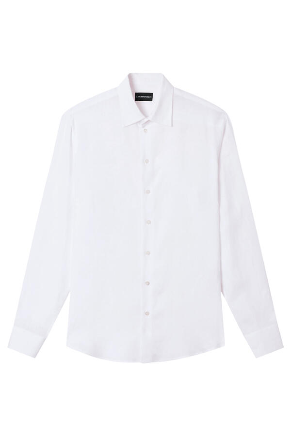 Linen Chambray Long Sleeves Shirt
