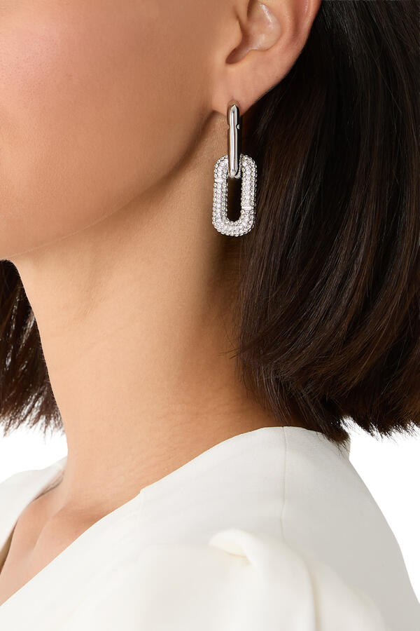 Pop J Marc Pave Drop Earrings