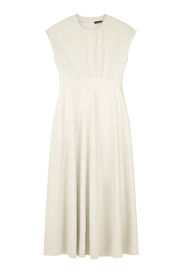 Structured Waist Long Dress