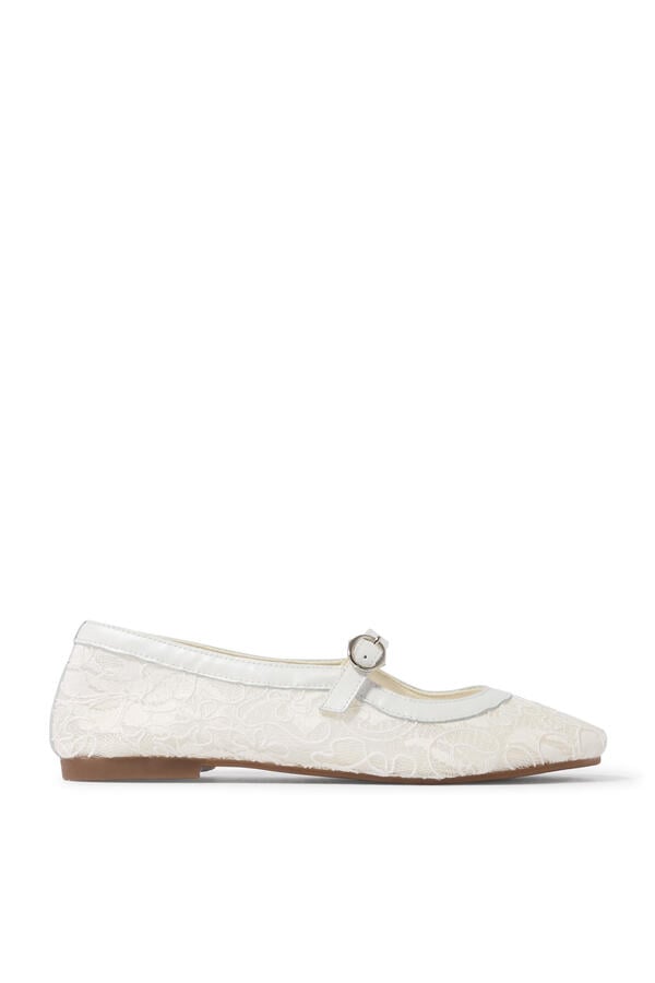 Kids Mesh Flower Ballerinas