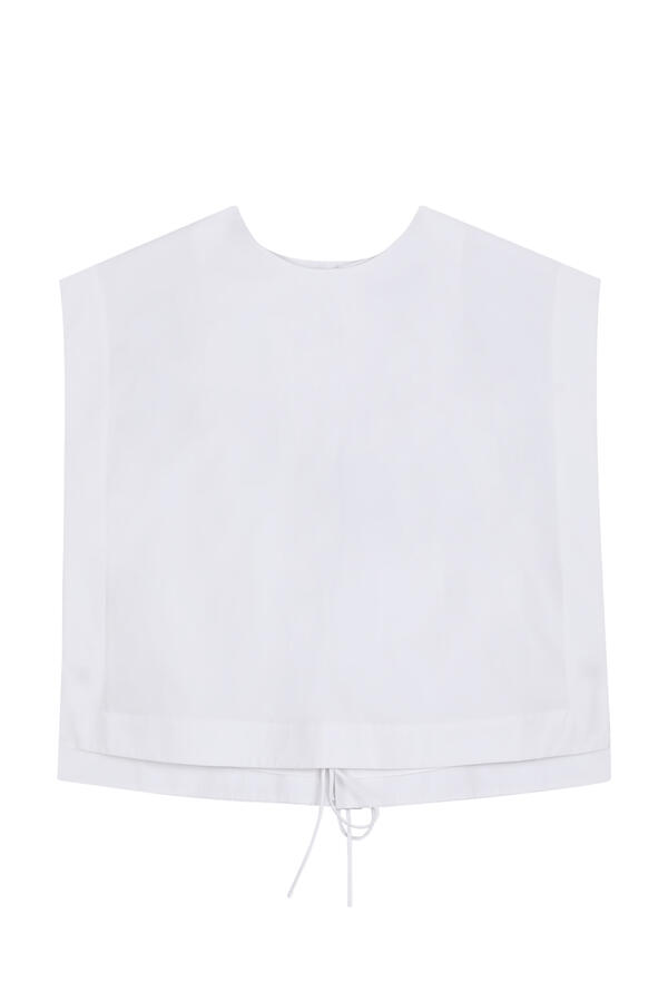 Compact Eco Poplin Cropped Square Top