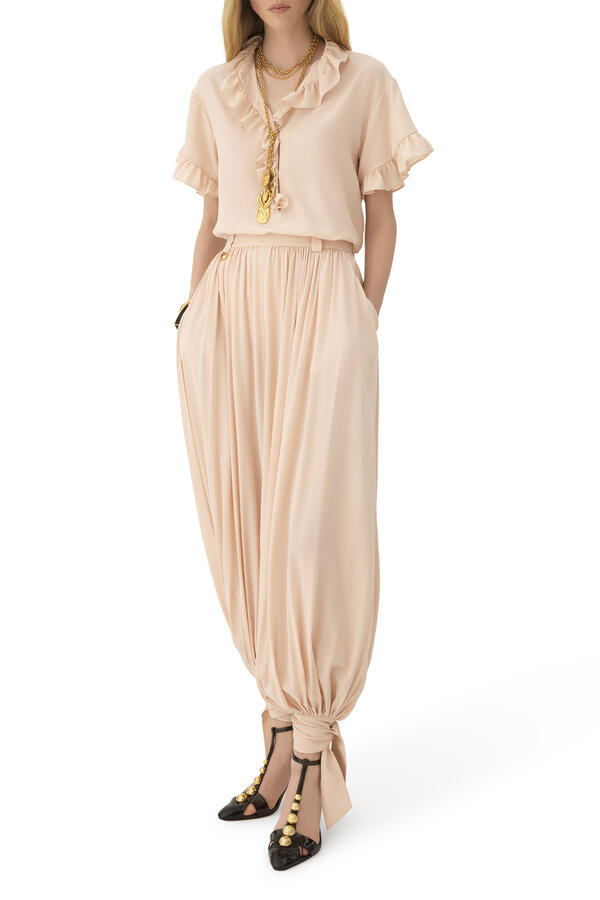 Short Sleeves Ruffled Top