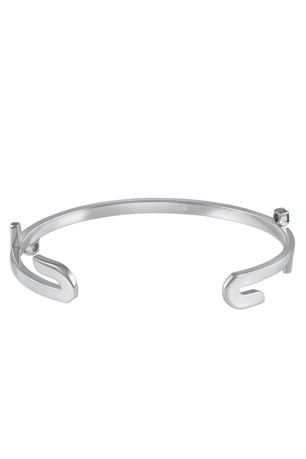 Silver Word Cuff