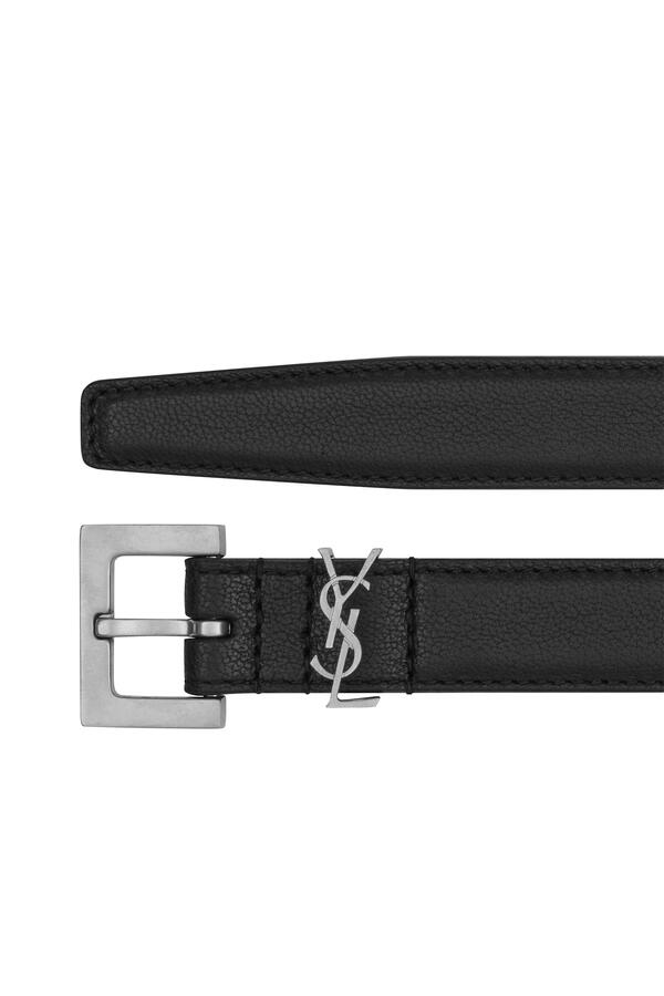 Cassandre Thin Belt in Smooth Leather