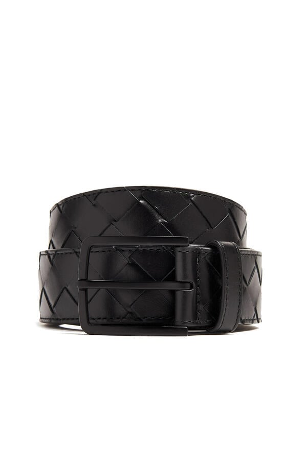 Intrecciato Leather Belt