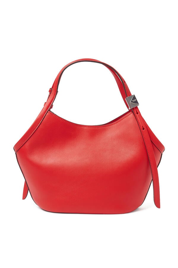 Deco Fine Grain Leather Small Tulip Tote