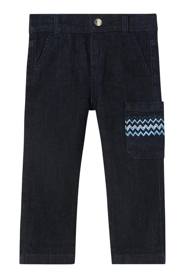 Kids Logo Denim Cropped Trousers