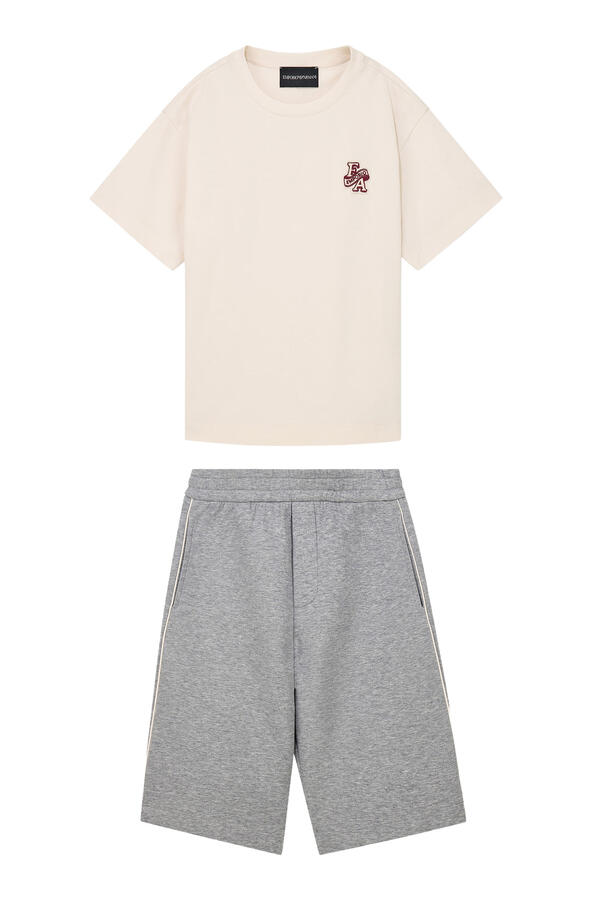 Kids EA Patch Detail T-Shirt & Shorts Set