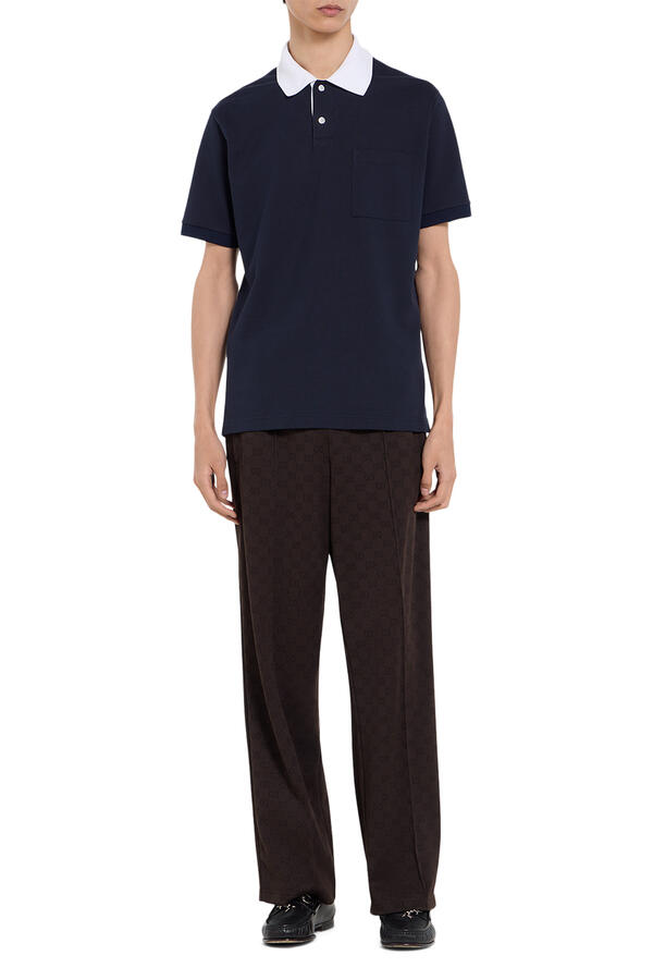 Stretch Cotton Piqué Polo Shirt