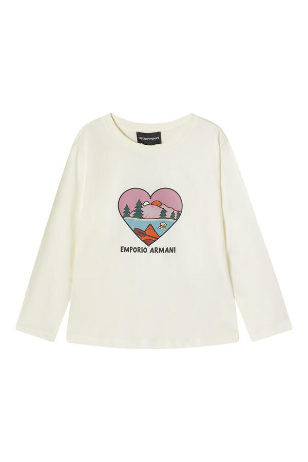 Kids Forest-Print Jersey Jumper