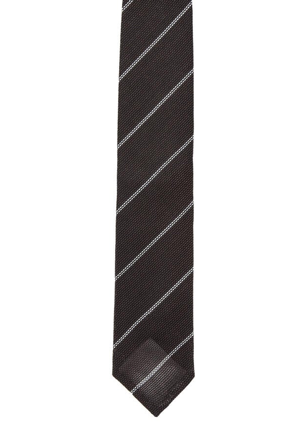 Striped Grenadine Silk Tie