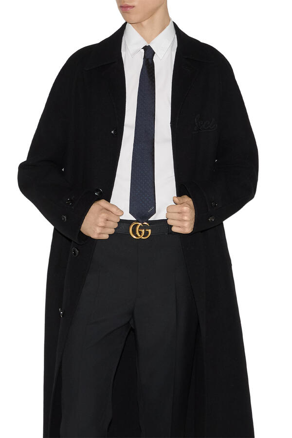 Horsebit Silk Jacquard Tie