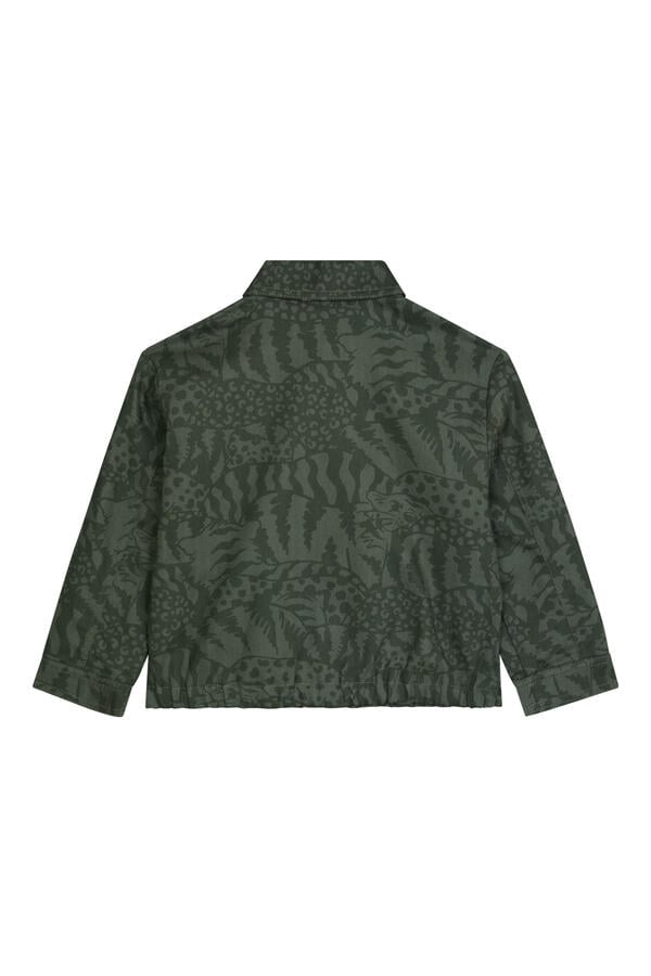 Kids All-Over Printed Shirt Jacket 