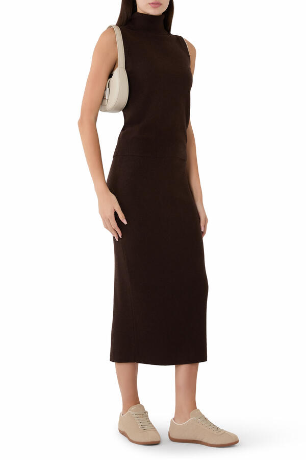 Turtleneck Sleeveless Knit Top
