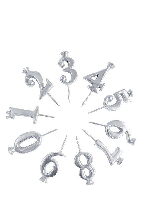 Number Candle Holder Set