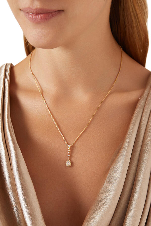 Serpent Boheme XS Motif Pendant Necklace, 18k Yellow Gold & Diamonds