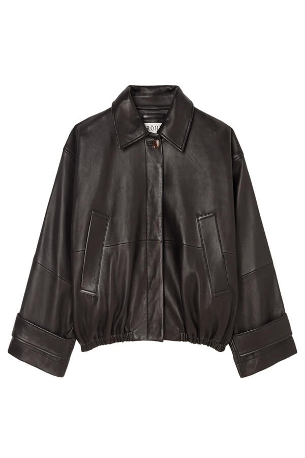 Leather Blouson Jacket