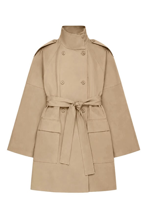 Tess Midi Short Trench