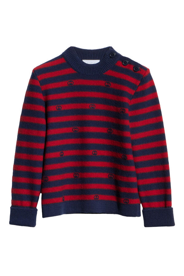Kids Logo Stripes Knit Top