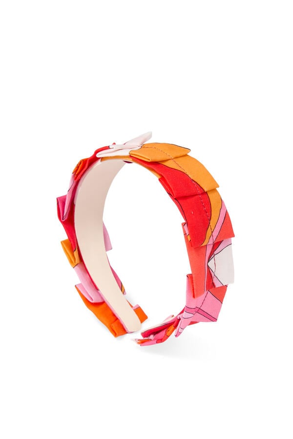 Kids Pleated Print Hairband