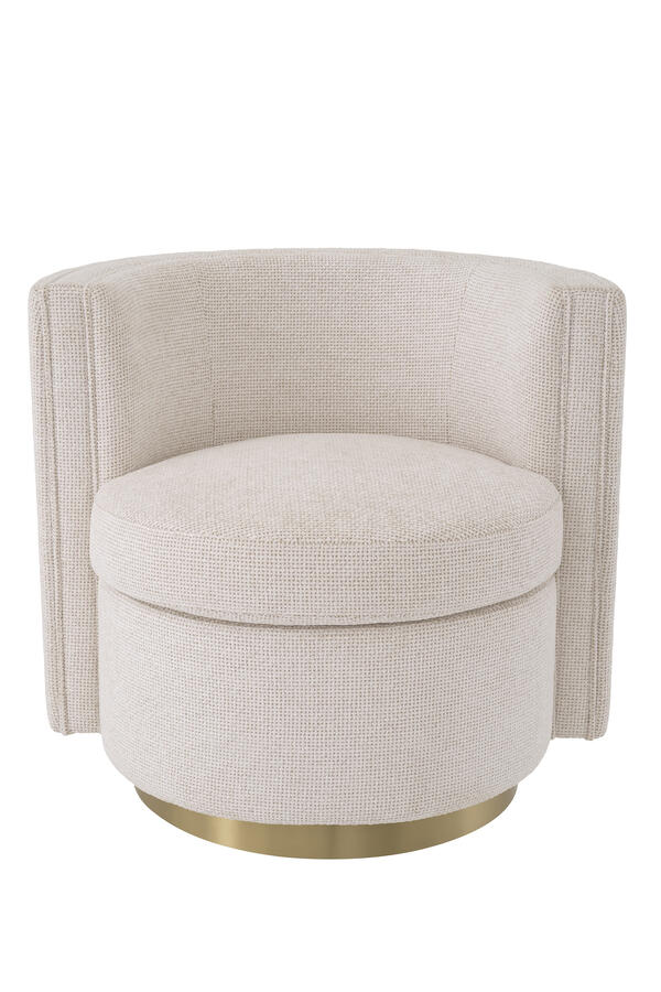 Amanda Lyssa Off-White Swivel Chair
