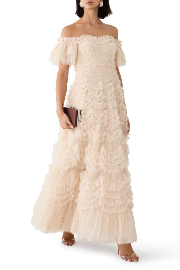 Thalia Off-Shoulder Gown