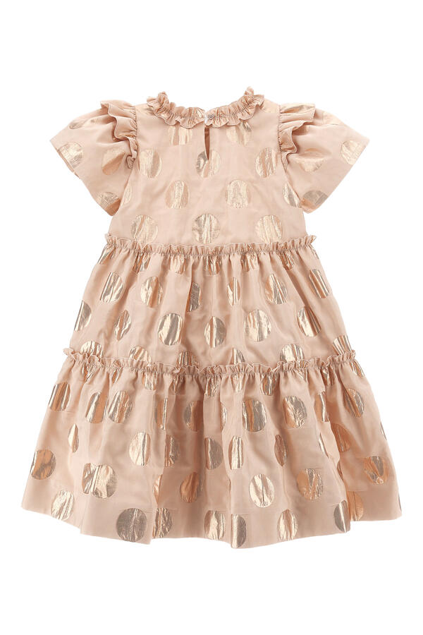 Kids Short Sleeves Flared Dress 