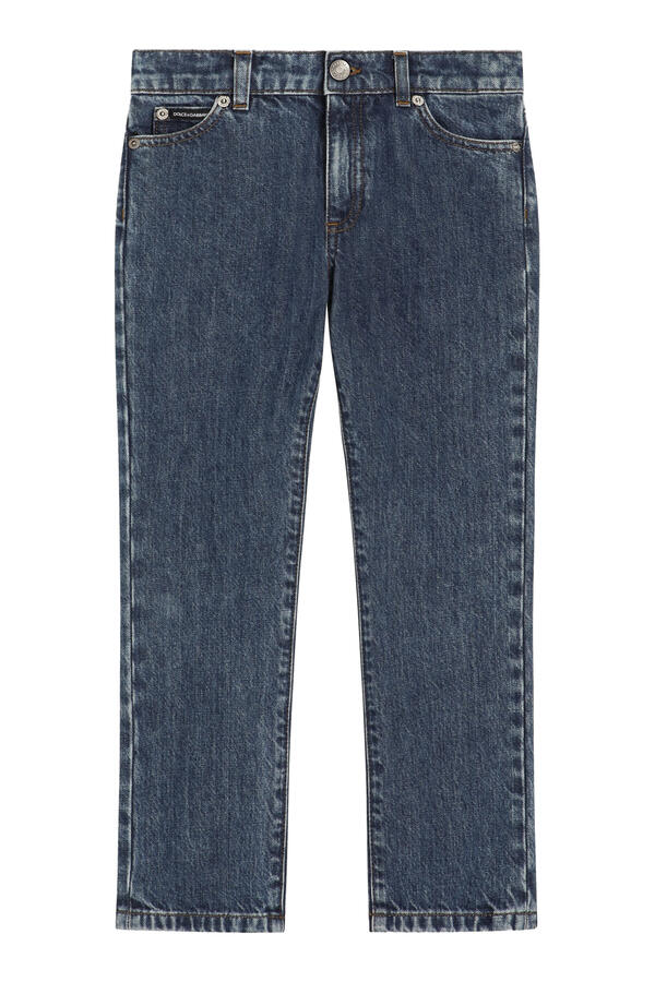Kids Logo Plaque Skinny Jeans